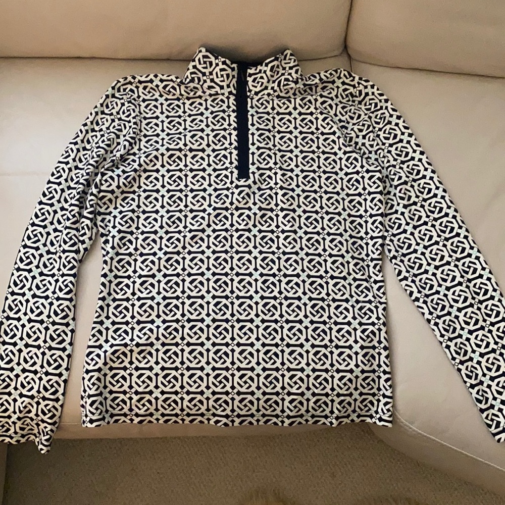 JMcLaughlin 1/4 zip Bedford top